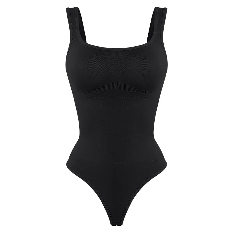 Seamless Square Neck Sculpting Bodysuit